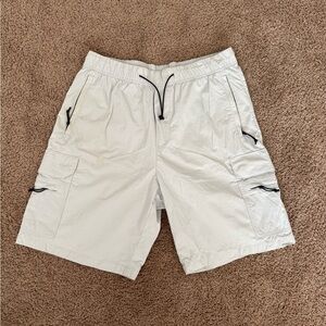 H&M Men's White Cargo Sporty Shorts